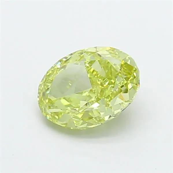 1.07ct OVAL Fancy Yellow VVS2 Coloured Lab diamond