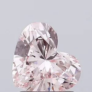 1.03ct HEART Fancy Intense Pink VS2 Coloured Lab diamond