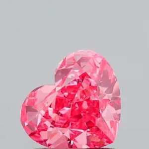1.03ct HEART Fancy Vivid Pink VS1 Coloured Lab diamond