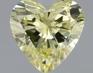 0.73ct HEART Fancy Intense Yellow VS2 Coloured Lab diamond