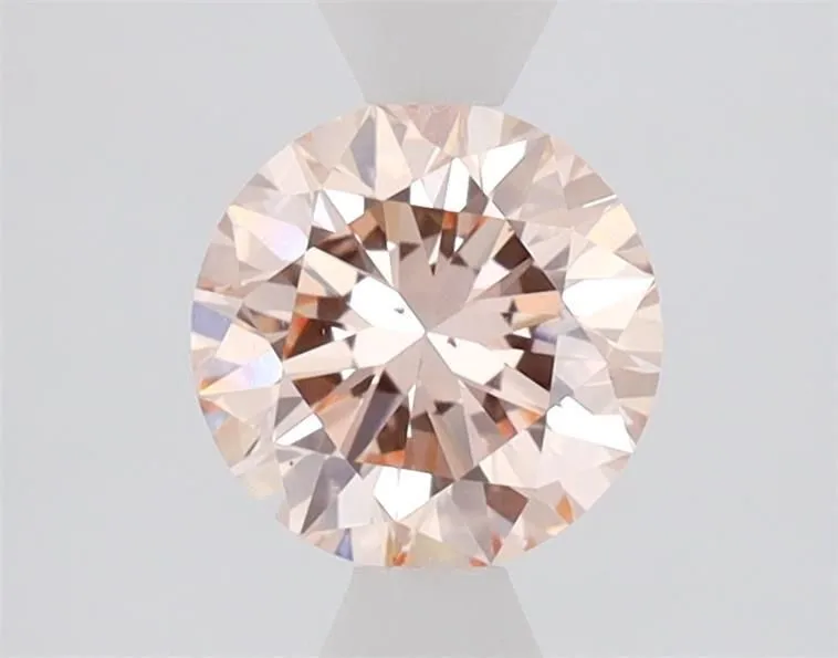 0.90ct ROUND Fancy Pink VS2 Coloured Lab diamond