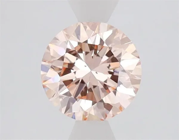 0.9ct ROUND Fancy Pink VS2 Coloured Lab diamond