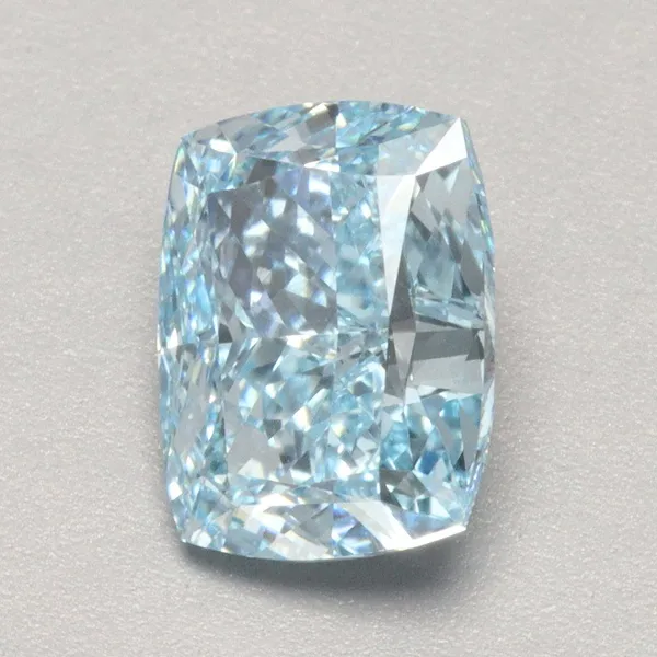 1.33ct CUSHION Fancy Vivid Blue VS1 Coloured Lab diamond
