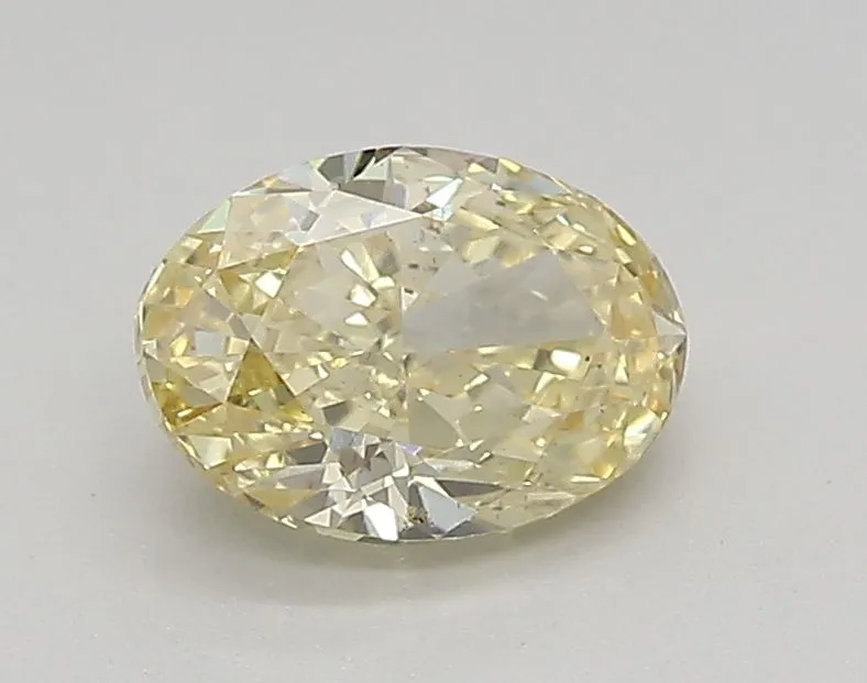 0.92ct OVAL Fancy Intense Yellow VS1 Coloured Lab diamond