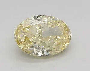 0.92ct OVAL Fancy Intense Yellow VS1 Coloured Lab diamond