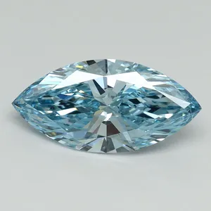 1.5ct MARQUISE Fancy Vivid Blue VS1 Coloured Lab diamond