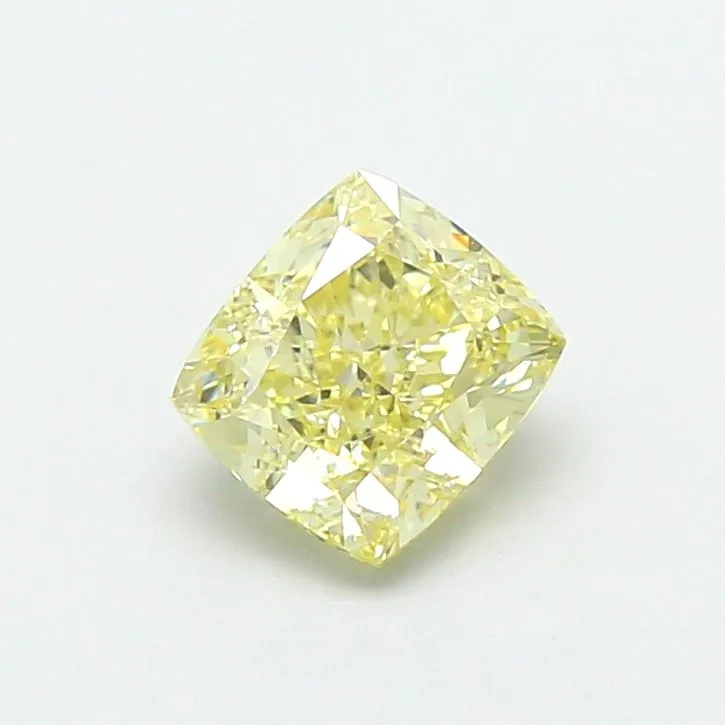 1.05ct CUSHION Fancy Yellow VVS2 Coloured Lab diamond