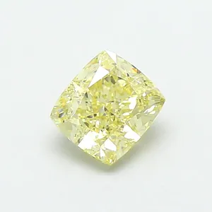 1.05ct CUSHION Fancy Yellow VVS2 Coloured Lab diamond