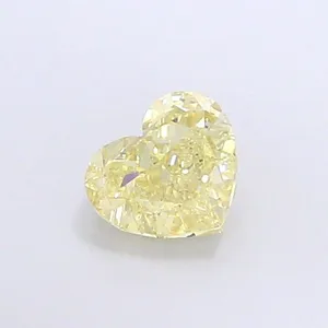 1.1ct HEART Fancy Yellow VS2 Coloured Lab diamond