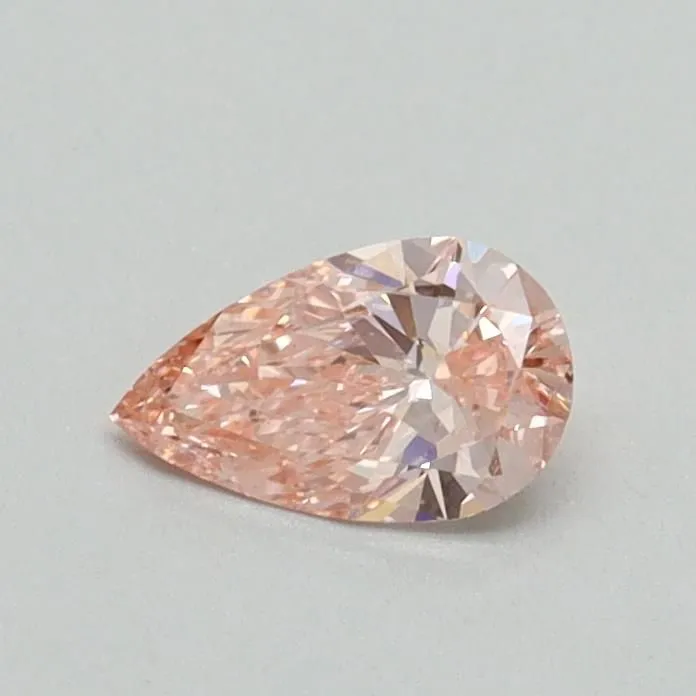 0.31ct PEAR Fancy Vivid Pink VS1 Coloured Lab diamond