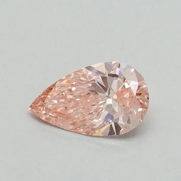 0.31ct PEAR Fancy Vivid Pink VS1 Coloured Lab diamond