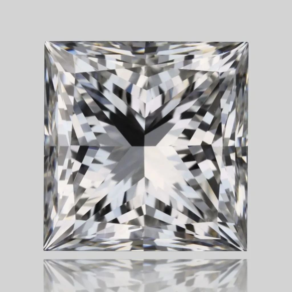 0.90ct PRINCESS F VVS2 Natural diamond