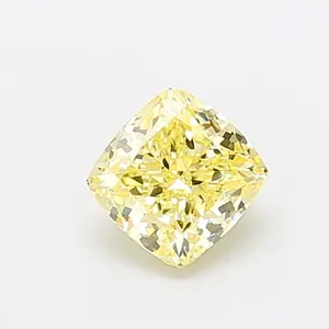 1.2ct CUSHION Fancy Intense Yellow VVS2 Coloured Lab diamond