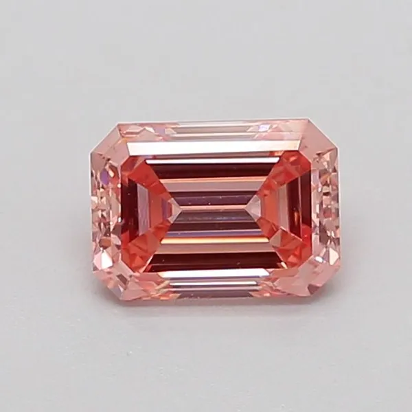 1.01ct EMERALD Fancy Intense Pink VS2 Coloured Lab diamond
