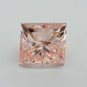 4.51ct PRINCESS Fancy Intense Pink VS1 Coloured Lab diamond