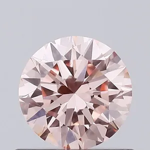 0.52ct ROUND Fancy Intense Pink VVS2 Coloured Lab diamond