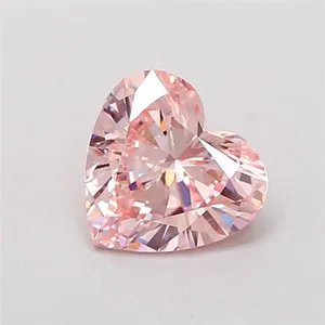1.03ct HEART Fancy Intense Pink VS1 Coloured Lab diamond