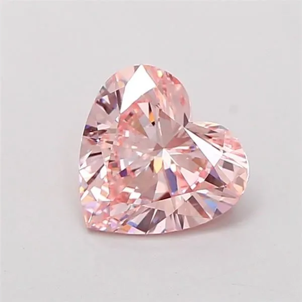1.03ct HEART Fancy Intense Pink VS1 Coloured Lab diamond