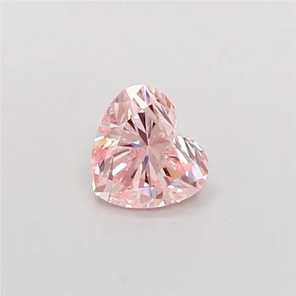 1.00ct HEART Fancy Intense Pink VS2 Coloured Lab diamond
