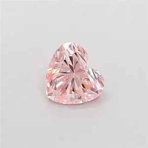 1ct HEART Fancy Intense Pink VS2 Coloured Lab diamond