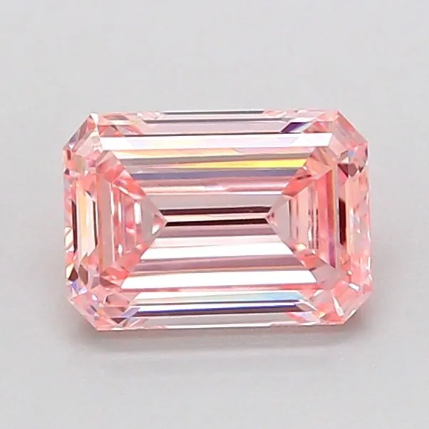 1.07ct EMERALD Fancy Intense Pink VVS2 Coloured Lab diamond