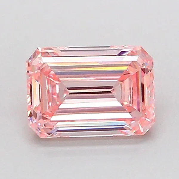 1.07ct EMERALD Fancy Intense Pink VVS2 Coloured Lab diamond