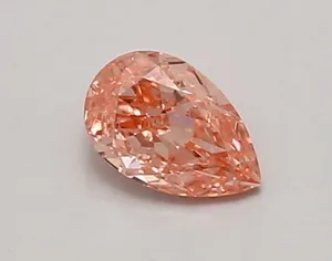 0.57ct PEAR Fancy Vivid Pink VVS1 Coloured Lab diamond