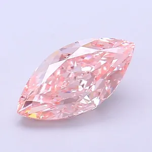 1.56ct MARQUISE Fancy Intense Pink VS1 Coloured Lab diamond