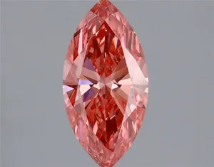 0.96ct MARQUISE Fancy Vivid Pink VVS2 Coloured Lab diamond