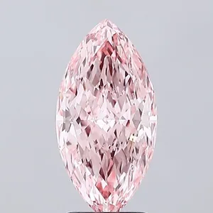 2.53ct MARQUISE Fancy Vivid Pink VVS2 Coloured Lab diamond