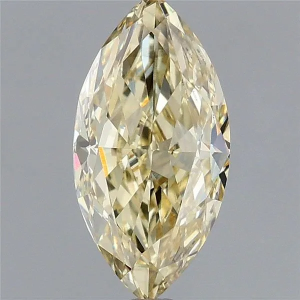 1.15ct MARQUISE Fancy Yellow VS2 Coloured Lab diamond