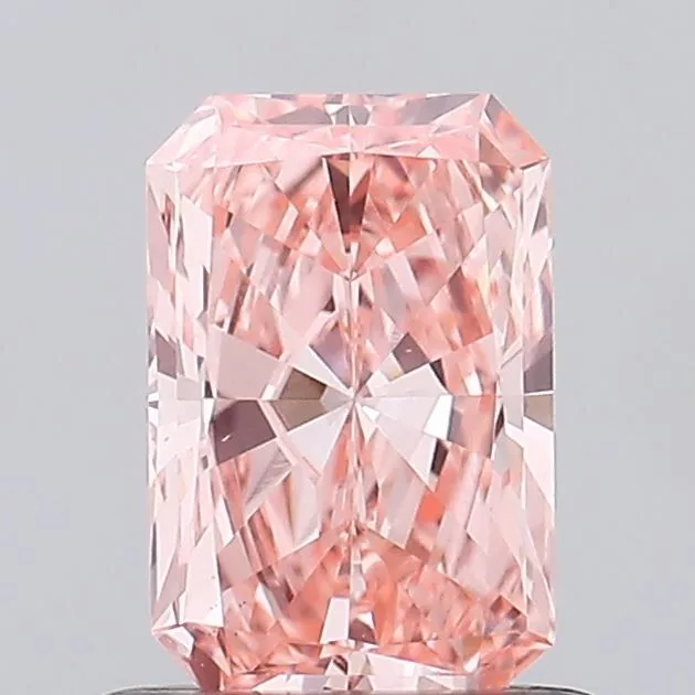 0.73ct RADIANT Fancy Vivid Pink VS1 Coloured Lab diamond
