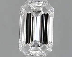 0.53ct EMERALD D VVS1 Lab diamond