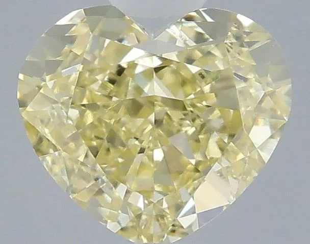 1.03ct HEART Fancy Intense Yellow VS1 Coloured Lab diamond