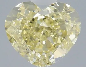 1.03ct HEART Fancy Intense Yellow VS1 Coloured Lab diamond