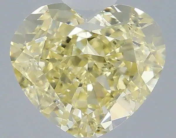 1.03ct HEART Fancy Intense Yellow VS1 Coloured Lab diamond