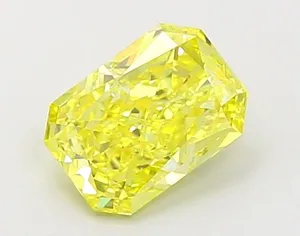 1.02ct RADIANT Fancy Vivid Yellow VS2 Coloured Lab diamond