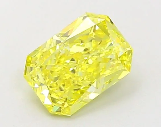 1.02ct RADIANT Fancy Vivid Yellow VS2 Coloured Lab diamond