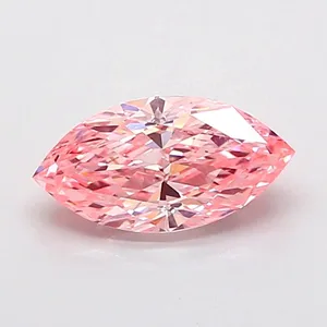 1.21ct MARQUISE Fancy Vivid Pink VVS1 Coloured Lab diamond
