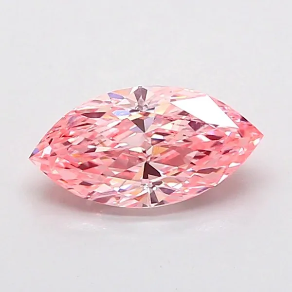 1.21ct MARQUISE Fancy Vivid Pink VVS1 Coloured Lab diamond