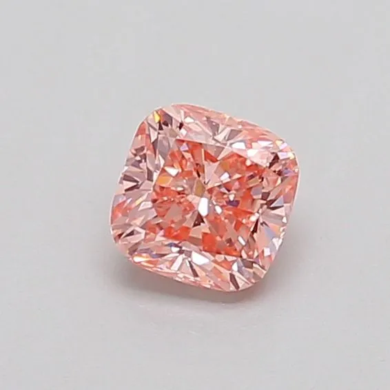 0.42ct CUSHION Fancy Intense Pink VS1 Coloured Lab diamond