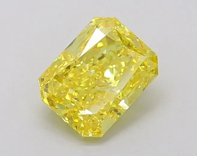 1.06ct RADIANT Fancy Vivid Yellow VS1 Coloured Lab diamond