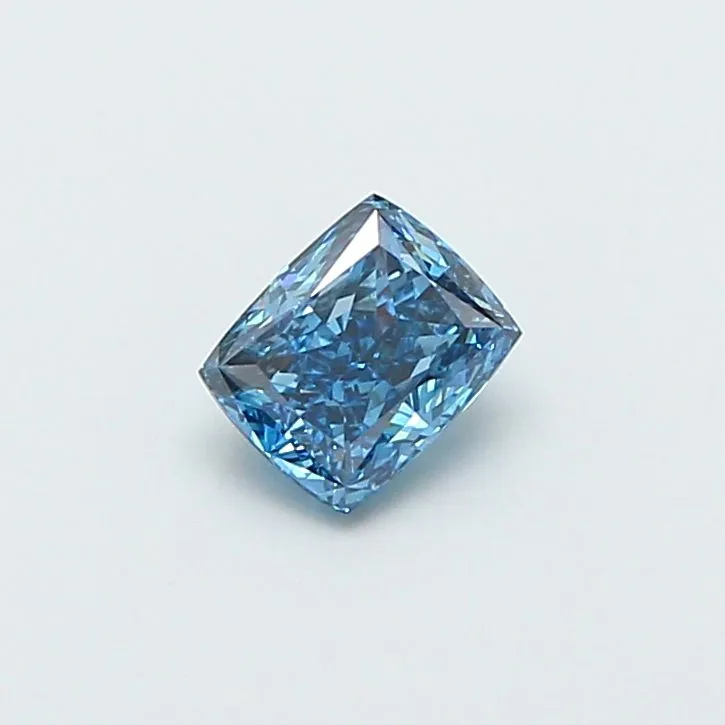 1.02ct CUSHION Fancy Vivid Blue SI1 Coloured Lab diamond