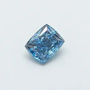 1.02ct CUSHION Fancy Vivid Blue SI1 Coloured Lab diamond