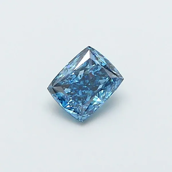 1.02ct CUSHION Fancy Vivid Blue SI1 Coloured Lab diamond
