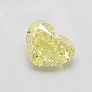 1.02ct HEART Fancy Intense Yellow VVS2 Coloured Lab diamond
