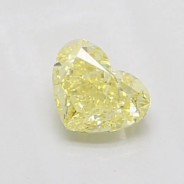 1.02ct HEART Fancy Intense Yellow VVS2 Coloured Lab diamond