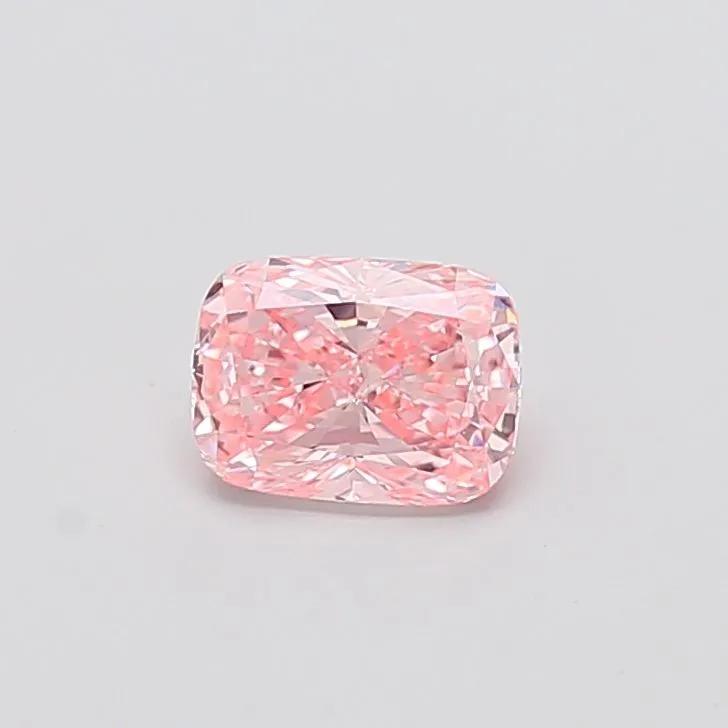 1.04ct CUSHION Fancy Vivid Pink VVS2 Coloured Lab diamond