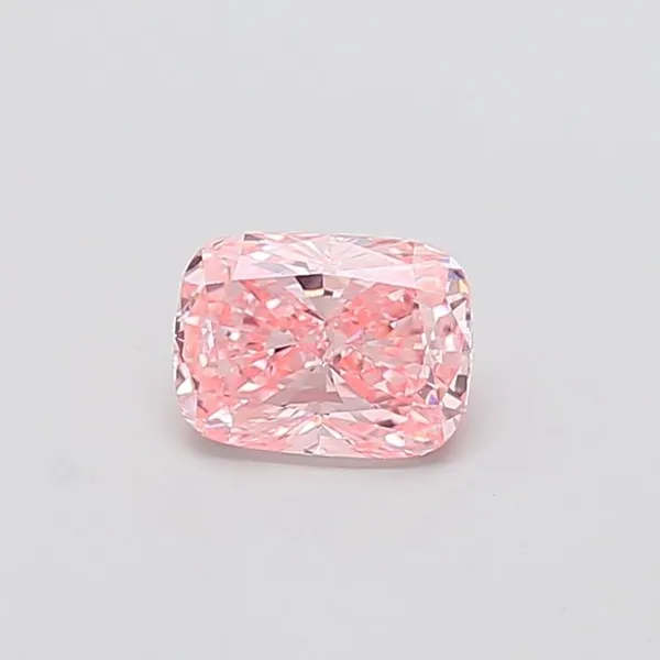 1.04ct CUSHION Fancy Vivid Pink VVS2 Coloured Lab diamond