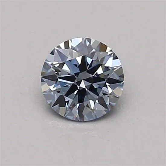 0.33ct ROUND Fancy Vivid Blue IF Coloured Lab diamond